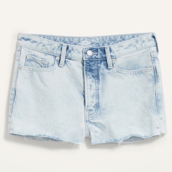 NWT Old Navy High Waisted O.G. Button Fly Cut Off Jean Shorts - Picture 3 of 7